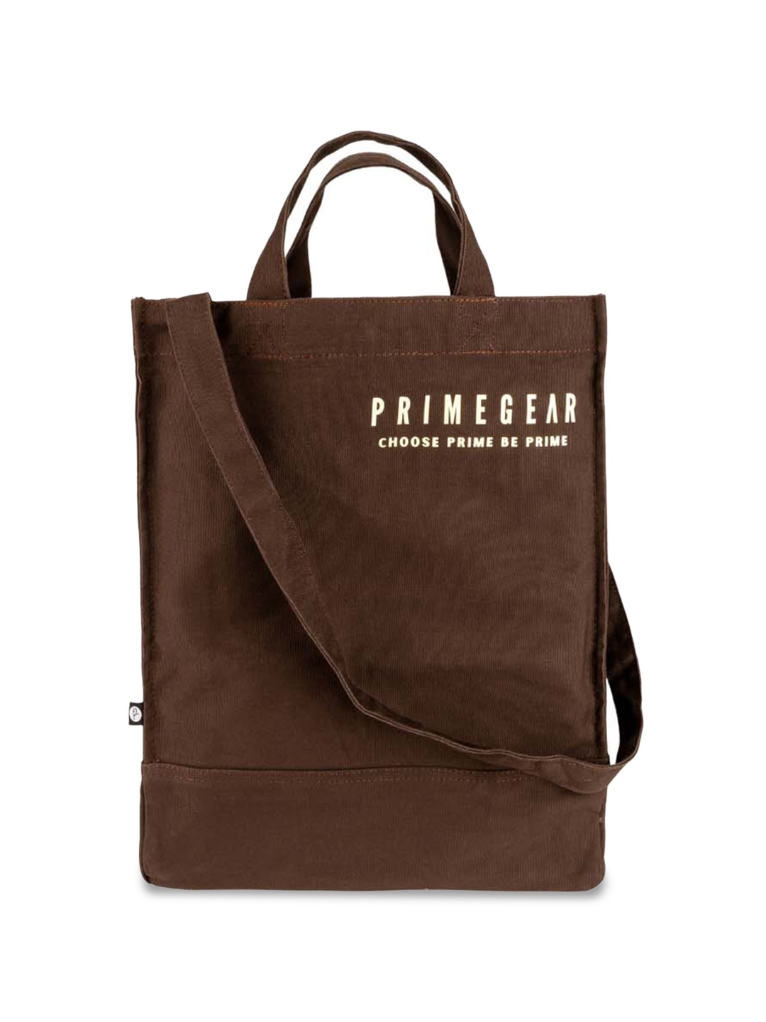 

Primegear Typography Printed Tote Bag, Brown