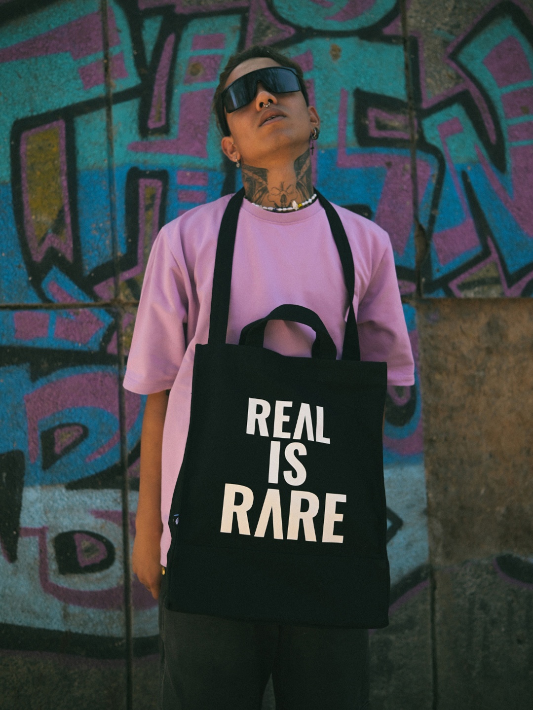 

Primegear Typography Printed Oversized Structured Tote Bag, Black