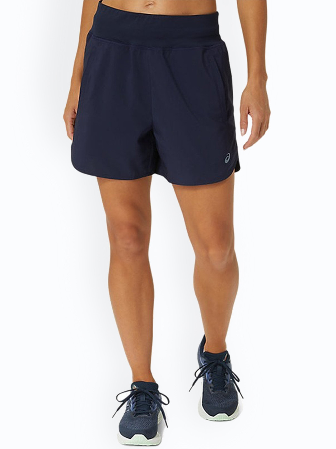 

ASICS Women Training Core Stretch Sports Shorts, Grey