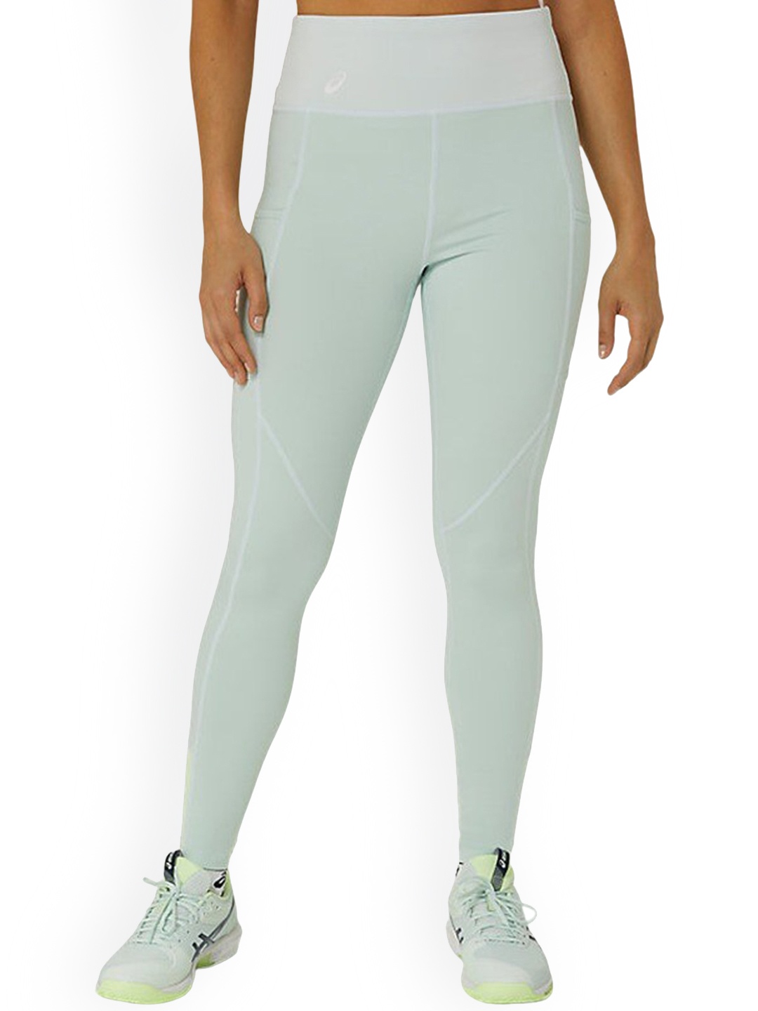 

ASICS High Rise Ankle Length Tights, Blue