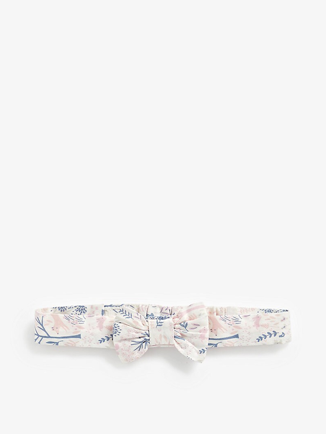 mothercare Infant Girls Printed Bandana Headband, White