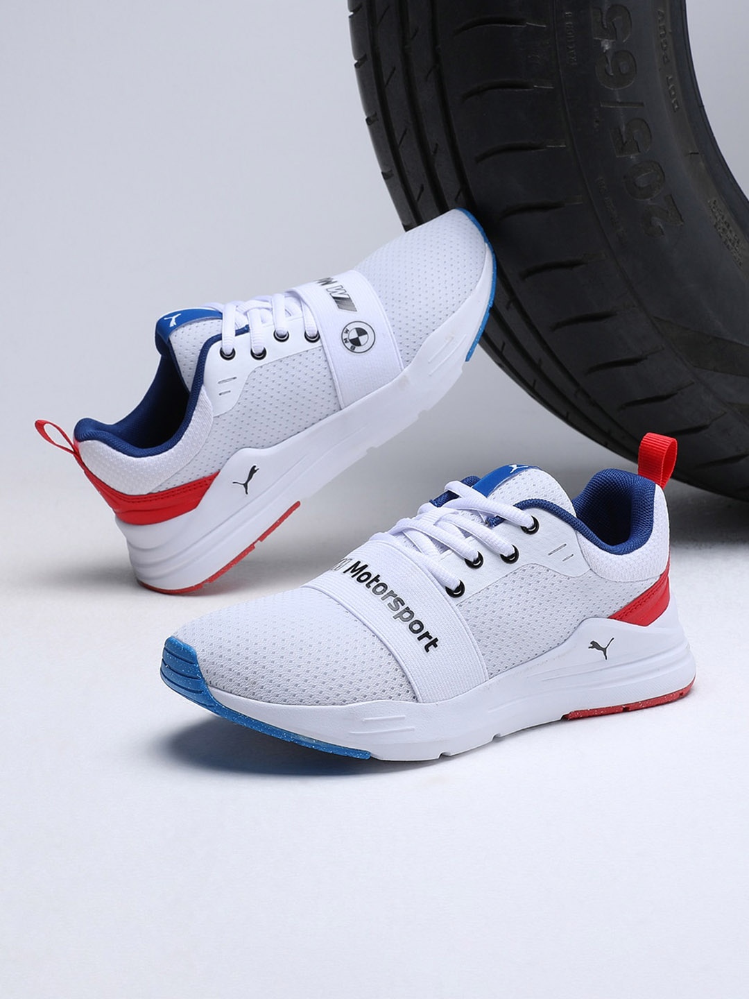 

PUMA Motorsport Kids BMW M Motorsport Wired Run Youth Sneakers, White