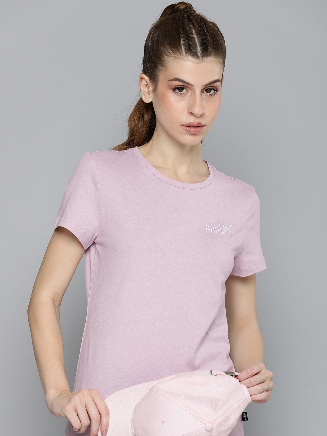 

Puma Women ESS+ Embroidery T-shirt, Lavender