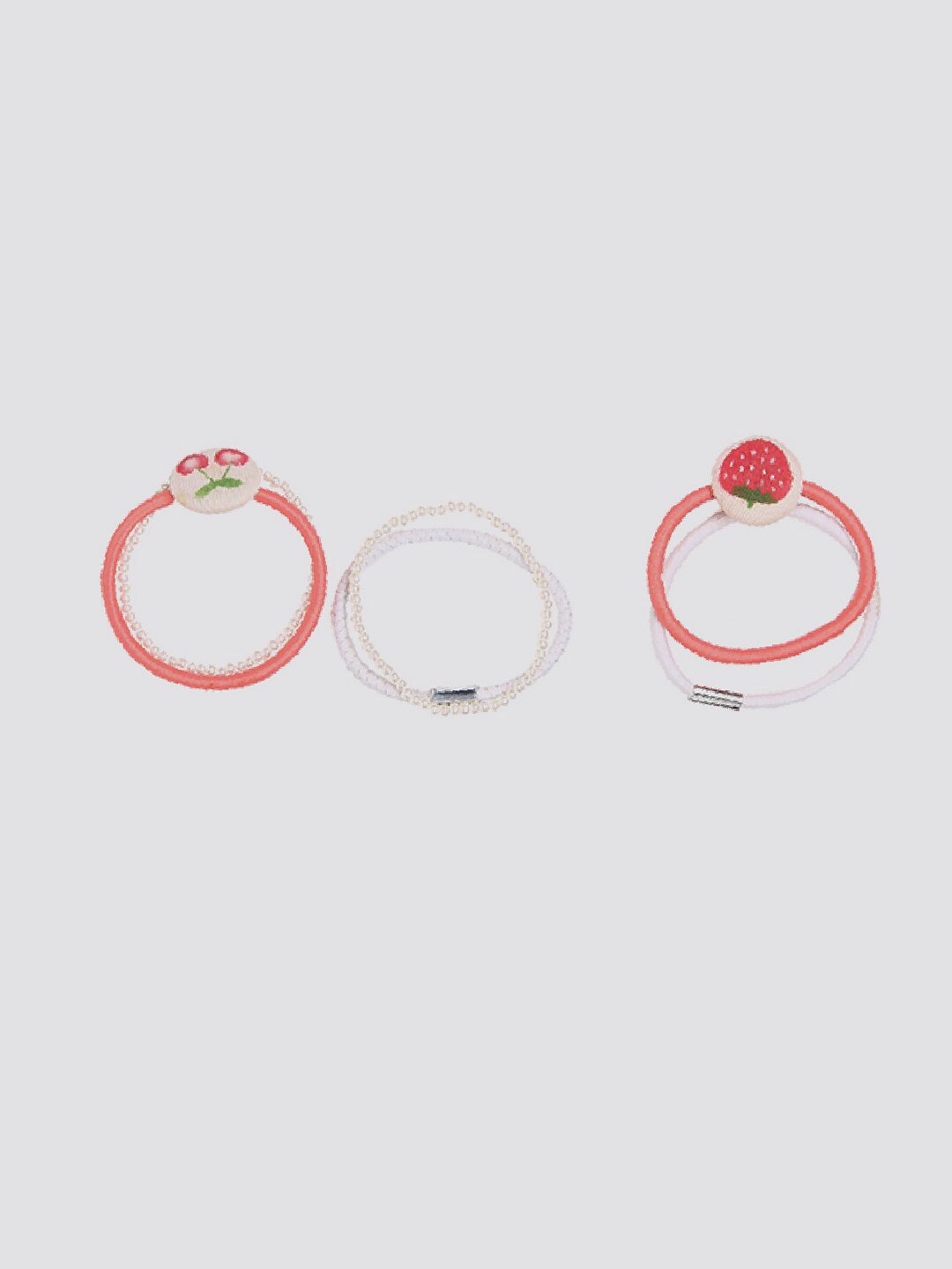 

mothercare Girls Self Design Ponytail Holder, White