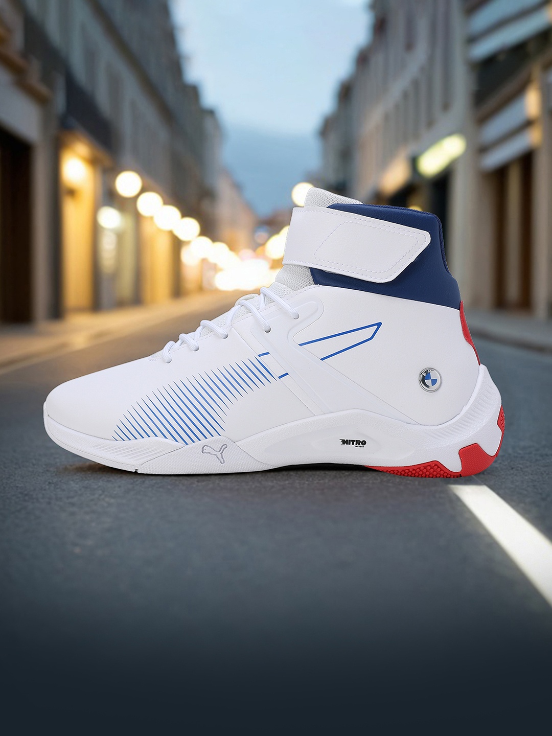 

PUMA Motorsport Unisex BMW M Motorsport A3rokart Mid Sneakers, White