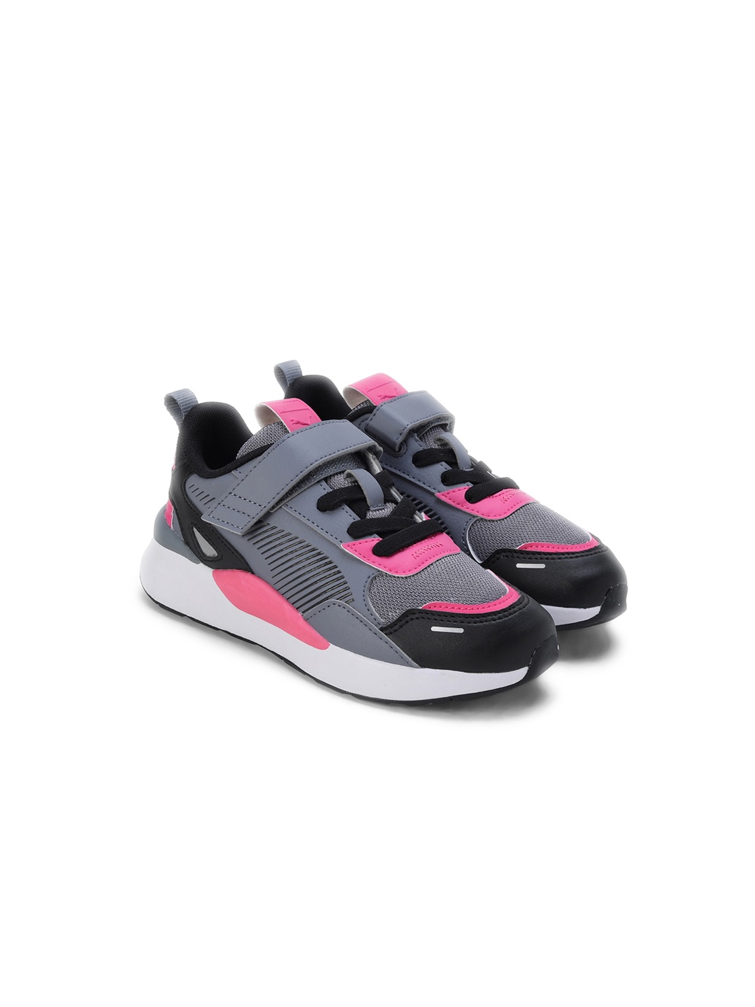 

Puma RS 3.0 Synth Pop Kids Patterned Lace-Up Casual Sneakers, Grey