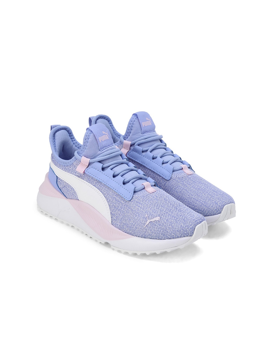 

Puma Pacer Easy Street Kids Patterned Lace-Up Casual Sneakers, Lavender