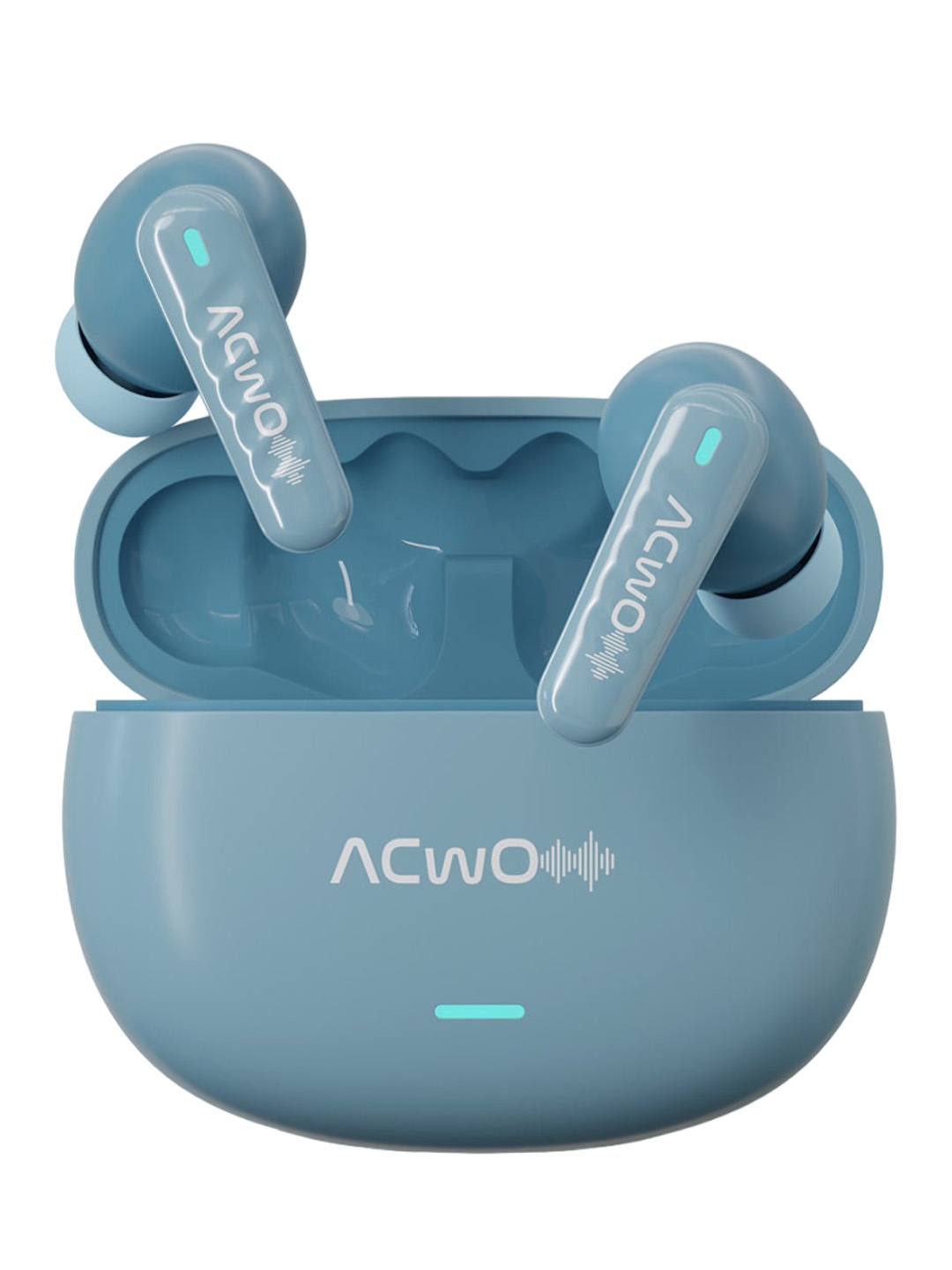 

ACwO DwOTS 727 Baby Blue 42Hrs Playtime ANC & Gaming Mode 4 Mics 13mm Drivers ENC Earbuds