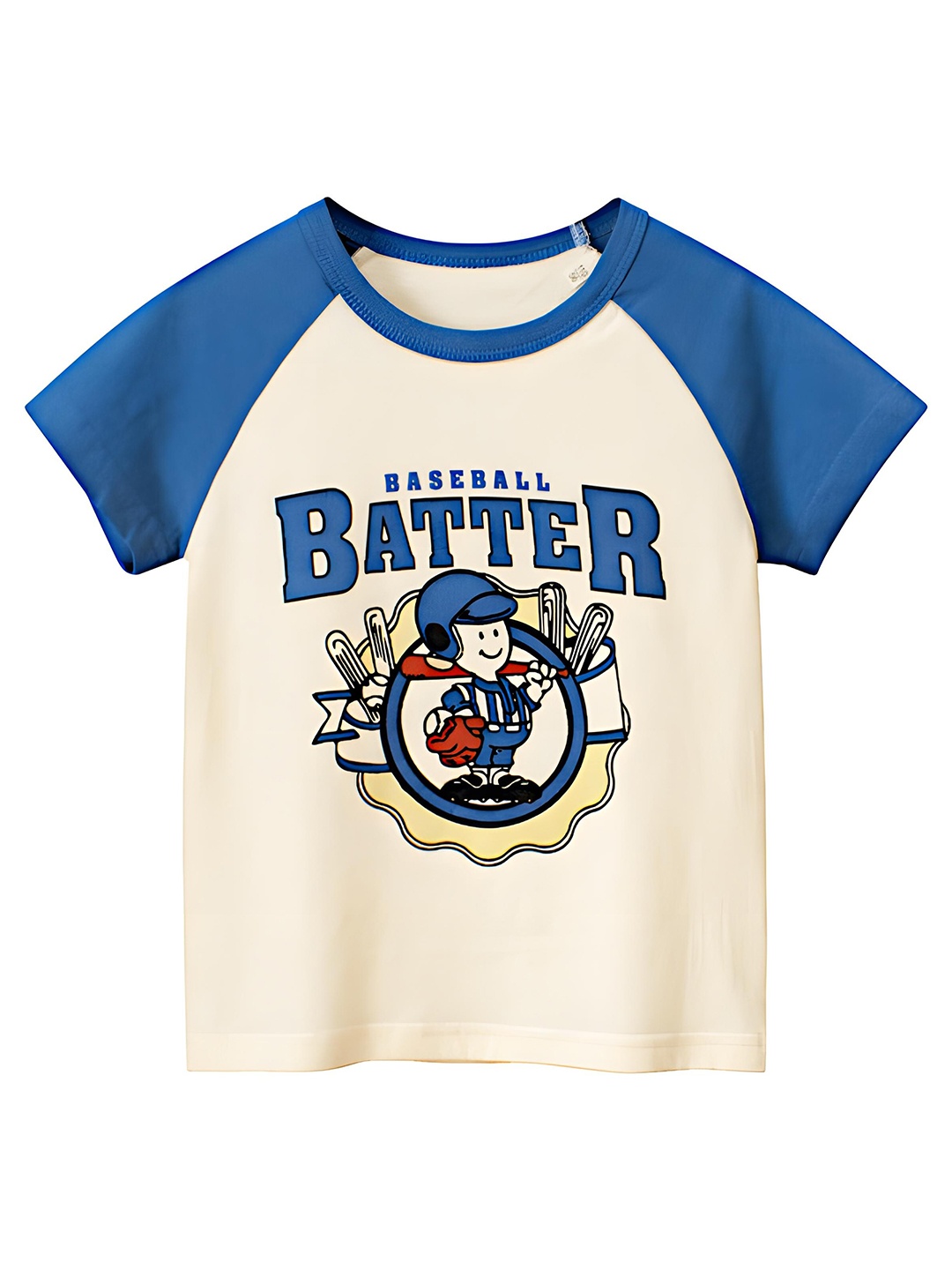 

BAESD Boys Graphic Printed Round Neck Cotton T-shirt, Multi