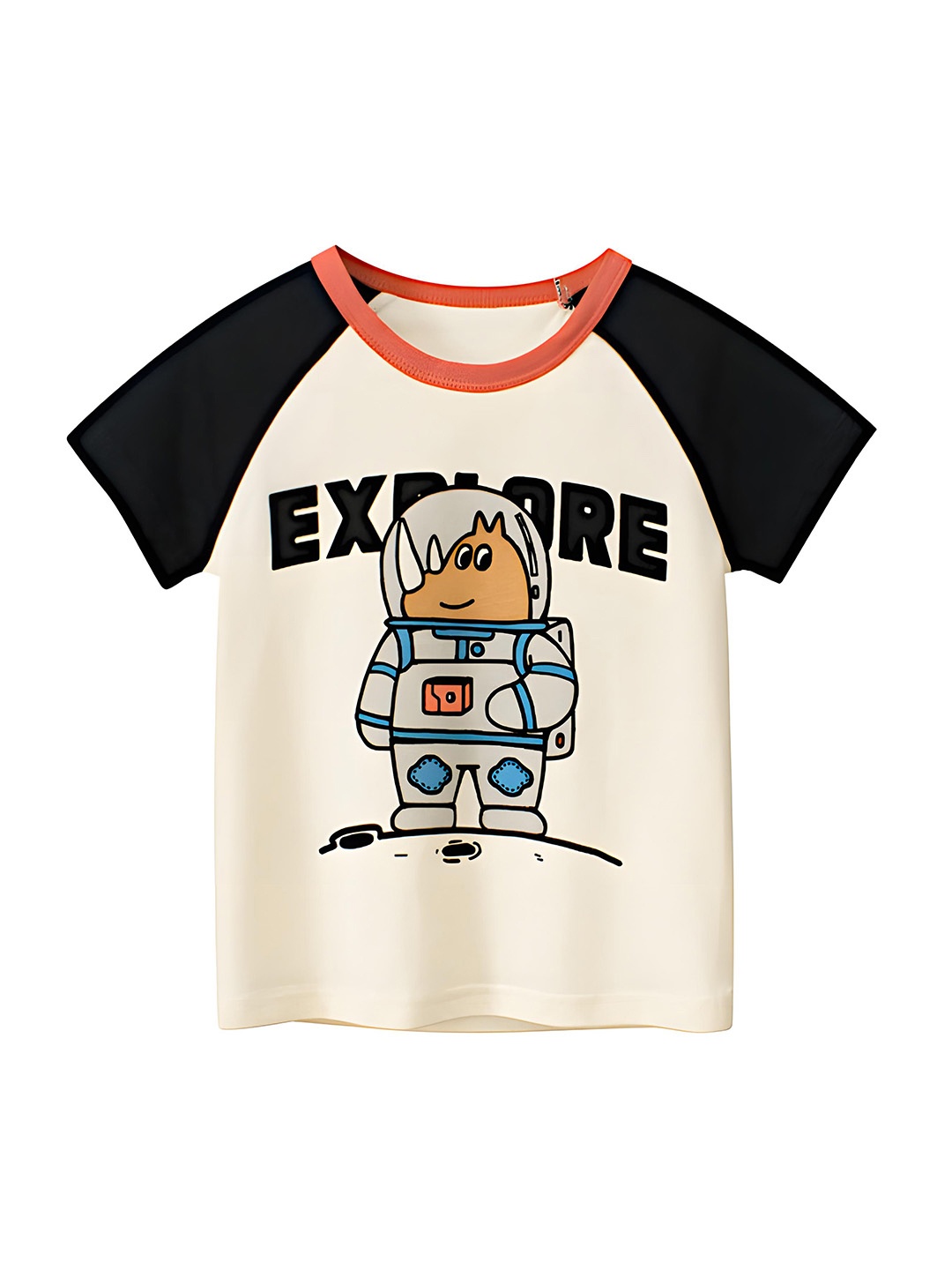 

BAESD Kids Printed Applique T-shirt, Multi