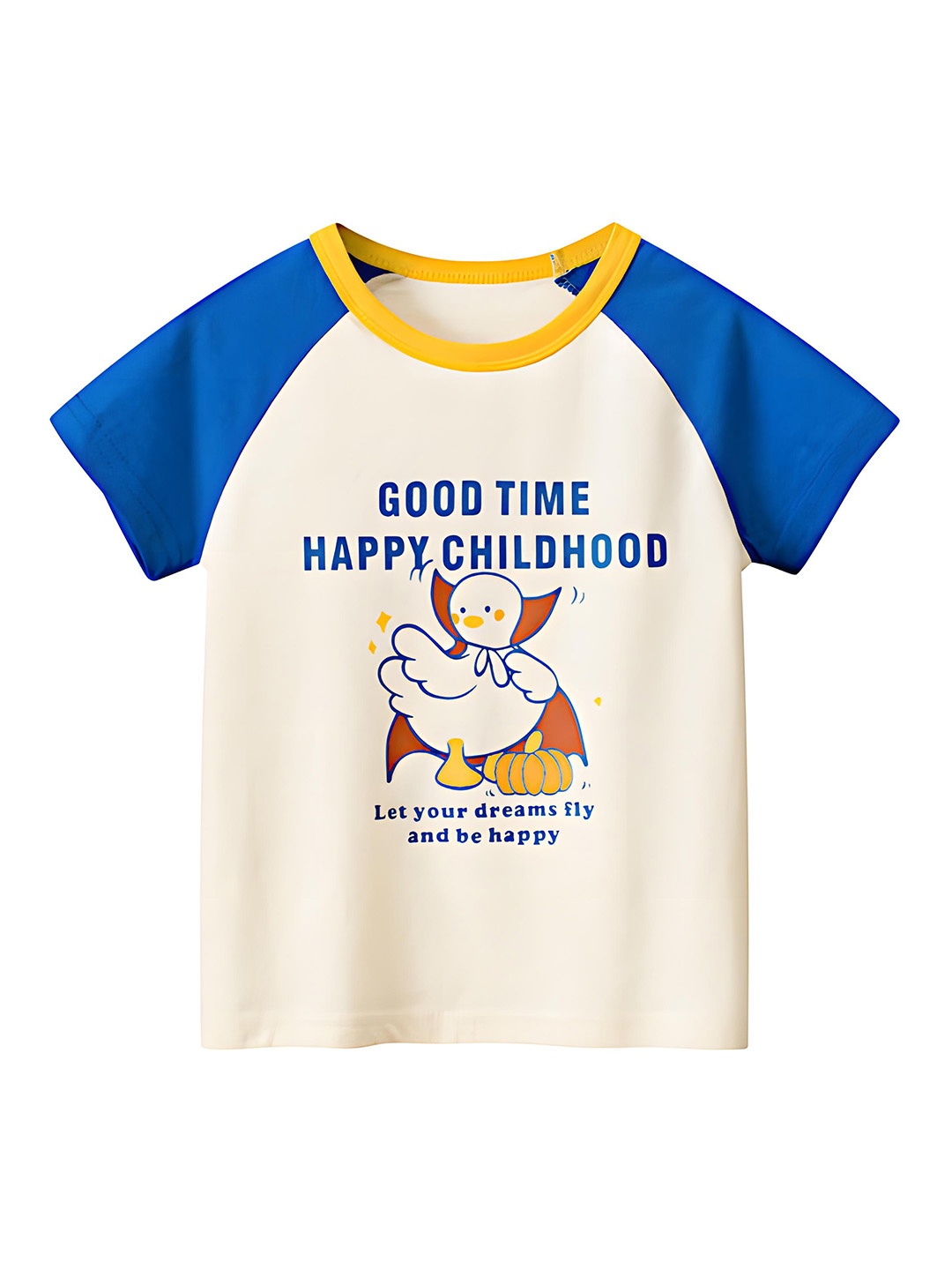 BAESD Kids Typography Printed T-shirt, Cream
