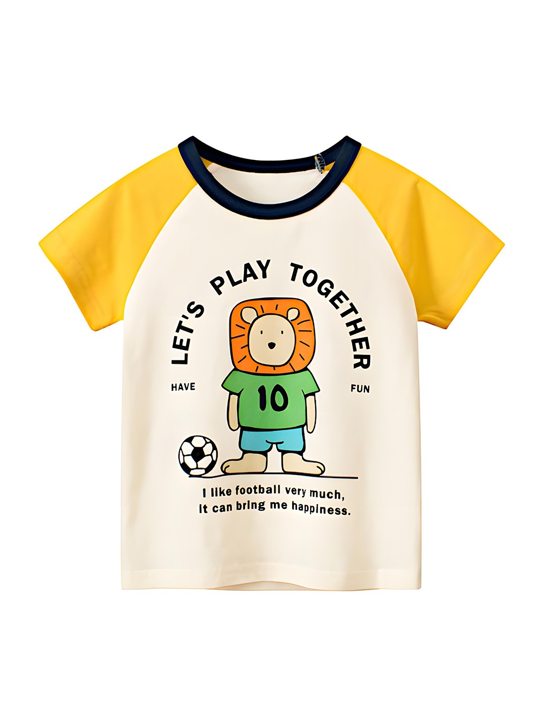

BAESD Kids Graphic Printed Round Neck Cotton T-shirt, Multi