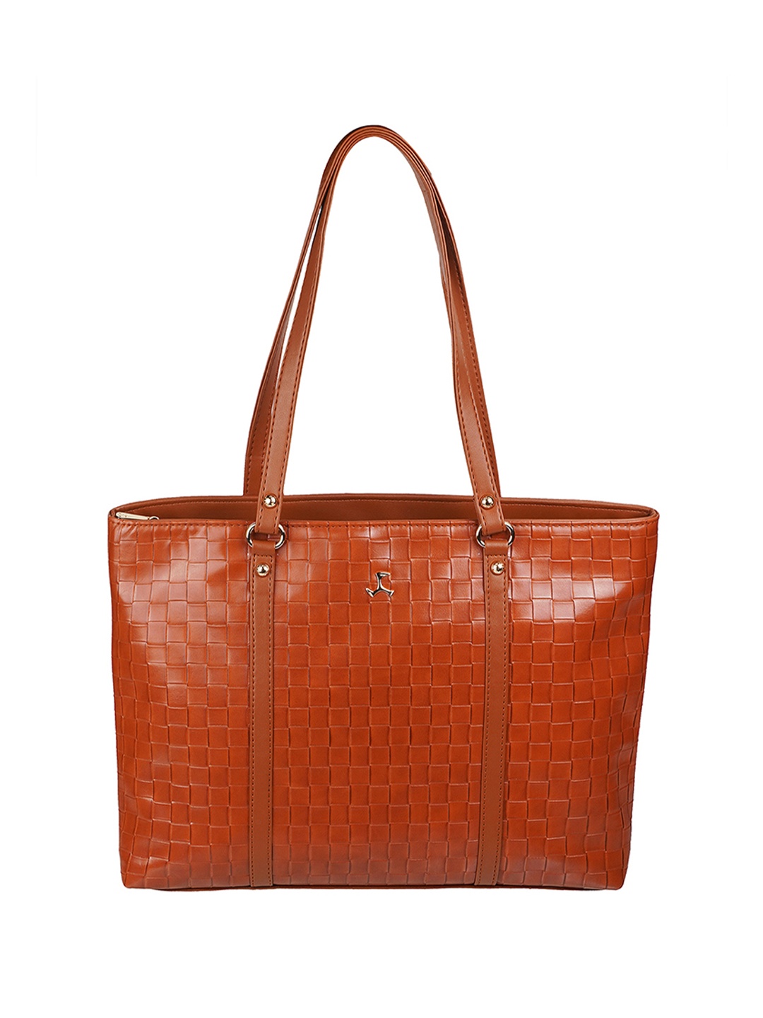 

Mochi Textured Oversized Structured Shoulder Bag, Tan
