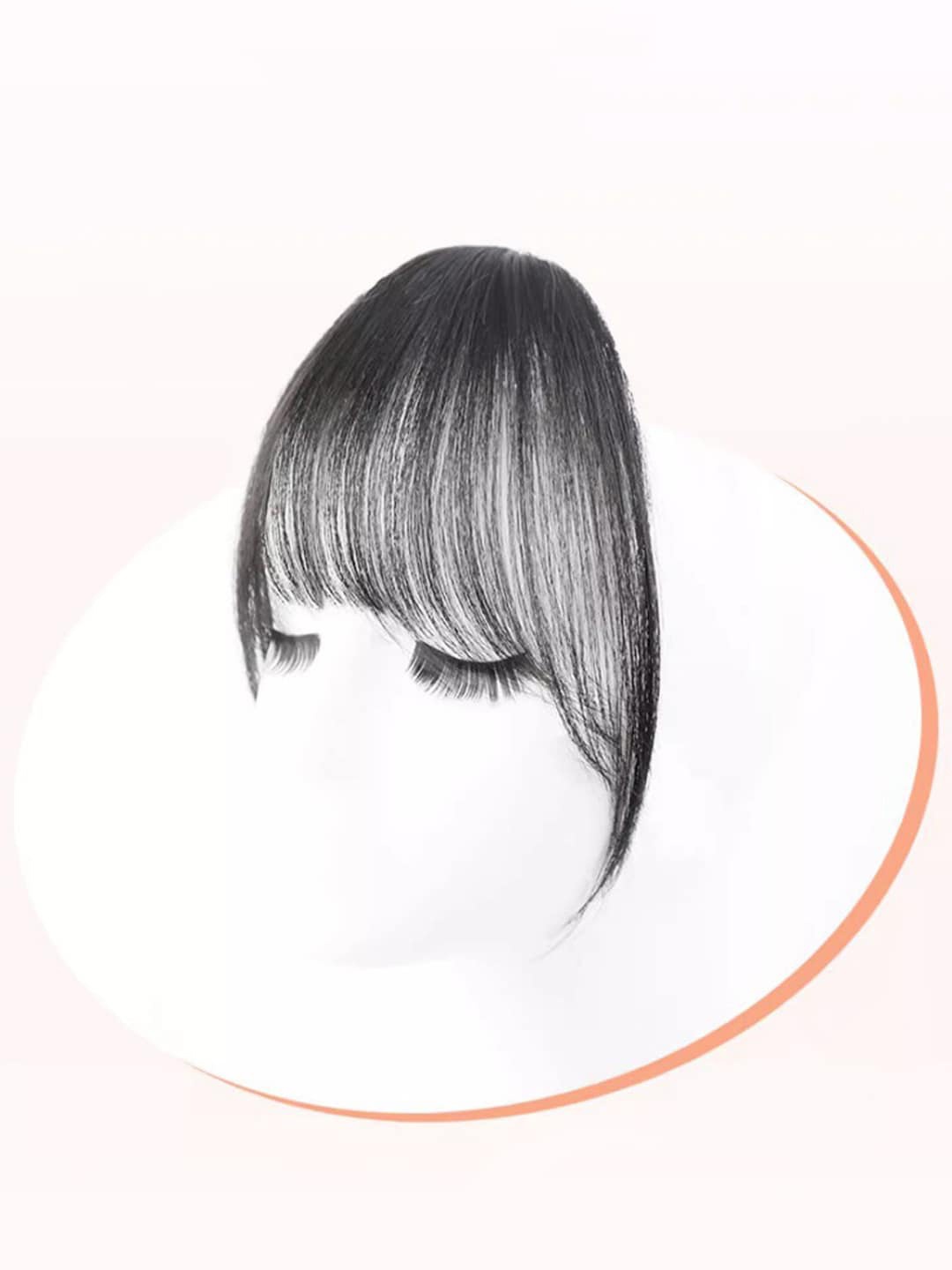 

Krelin Short Bangs Clip On Hair Extension - Black