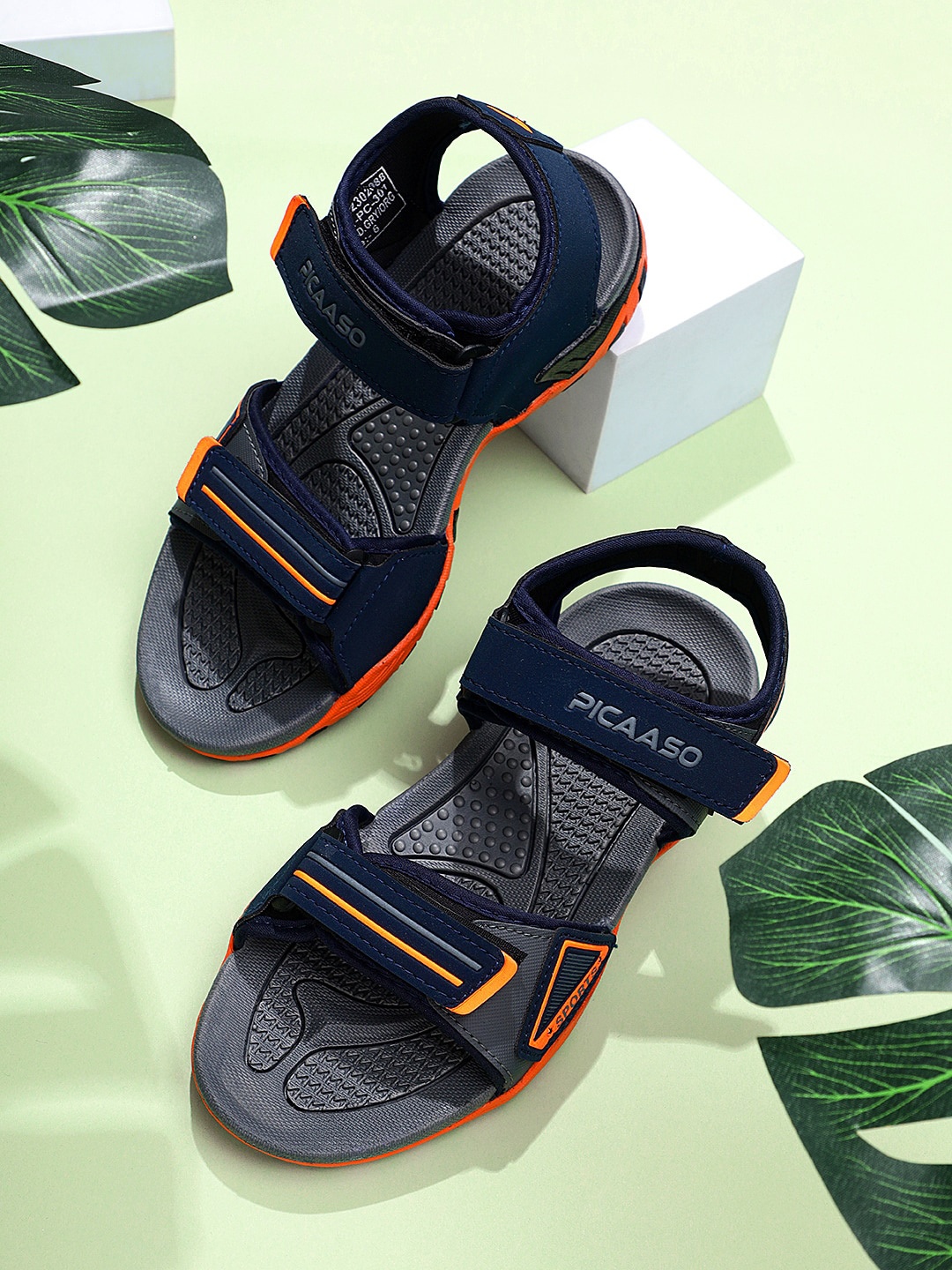 

Airson Men Open Toe Sports Sandals, Grey