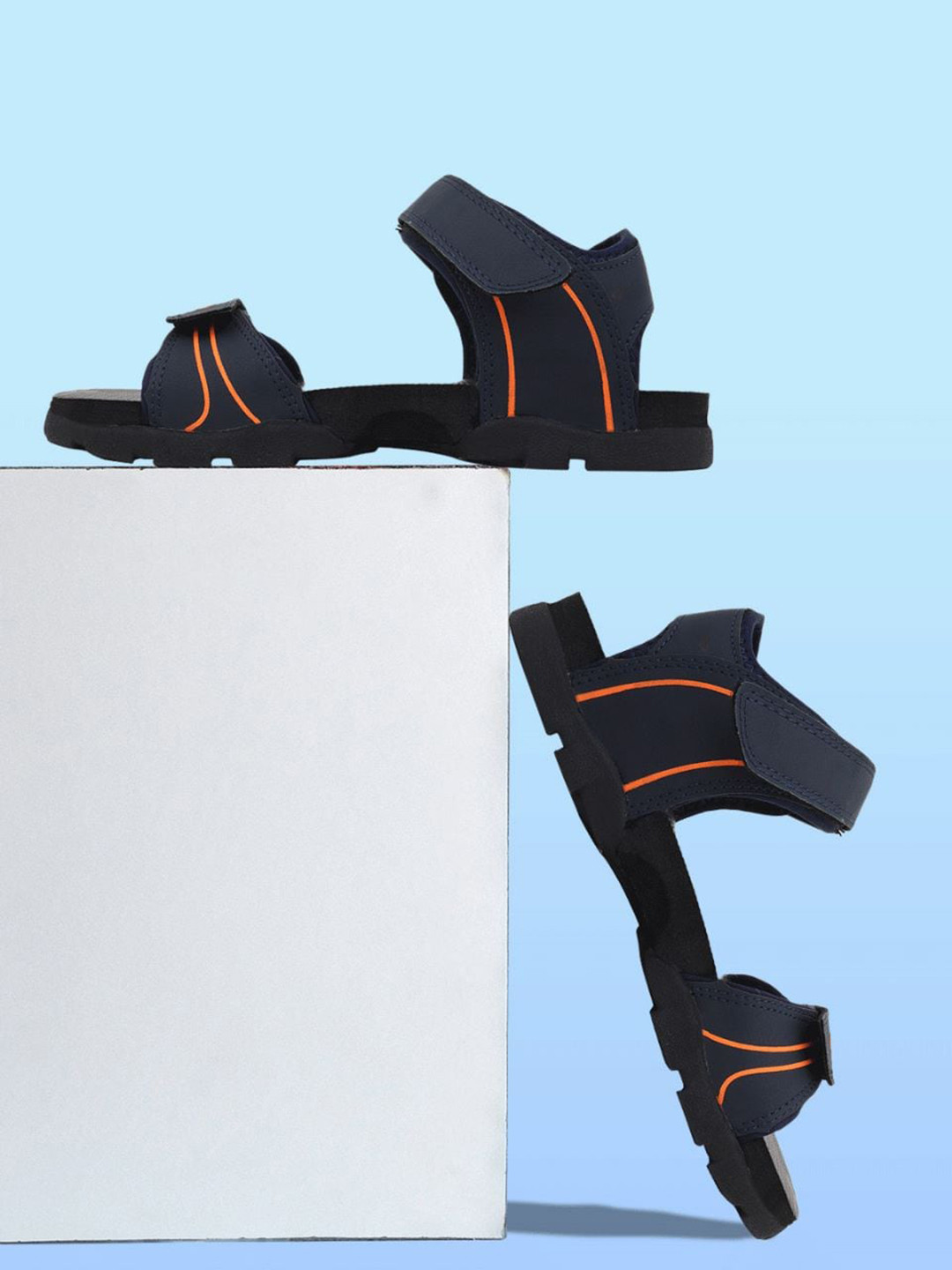 

Airson Men Open Toe Sports Sandals, Navy blue
