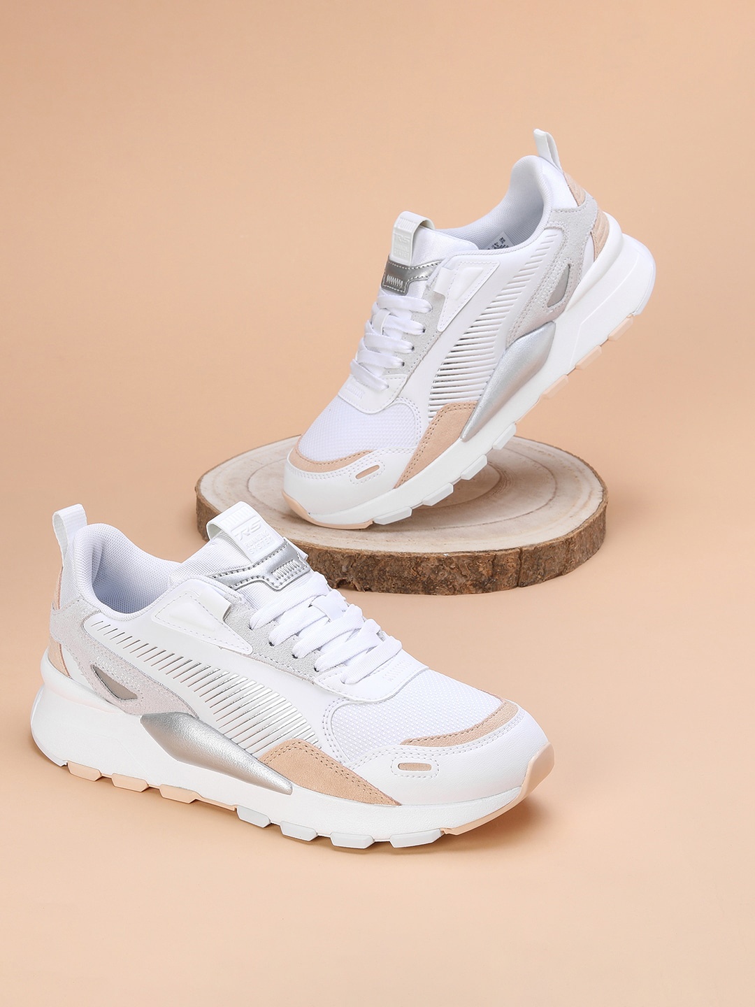 

Puma Women RS 3.0 Metallic Sneakers, White