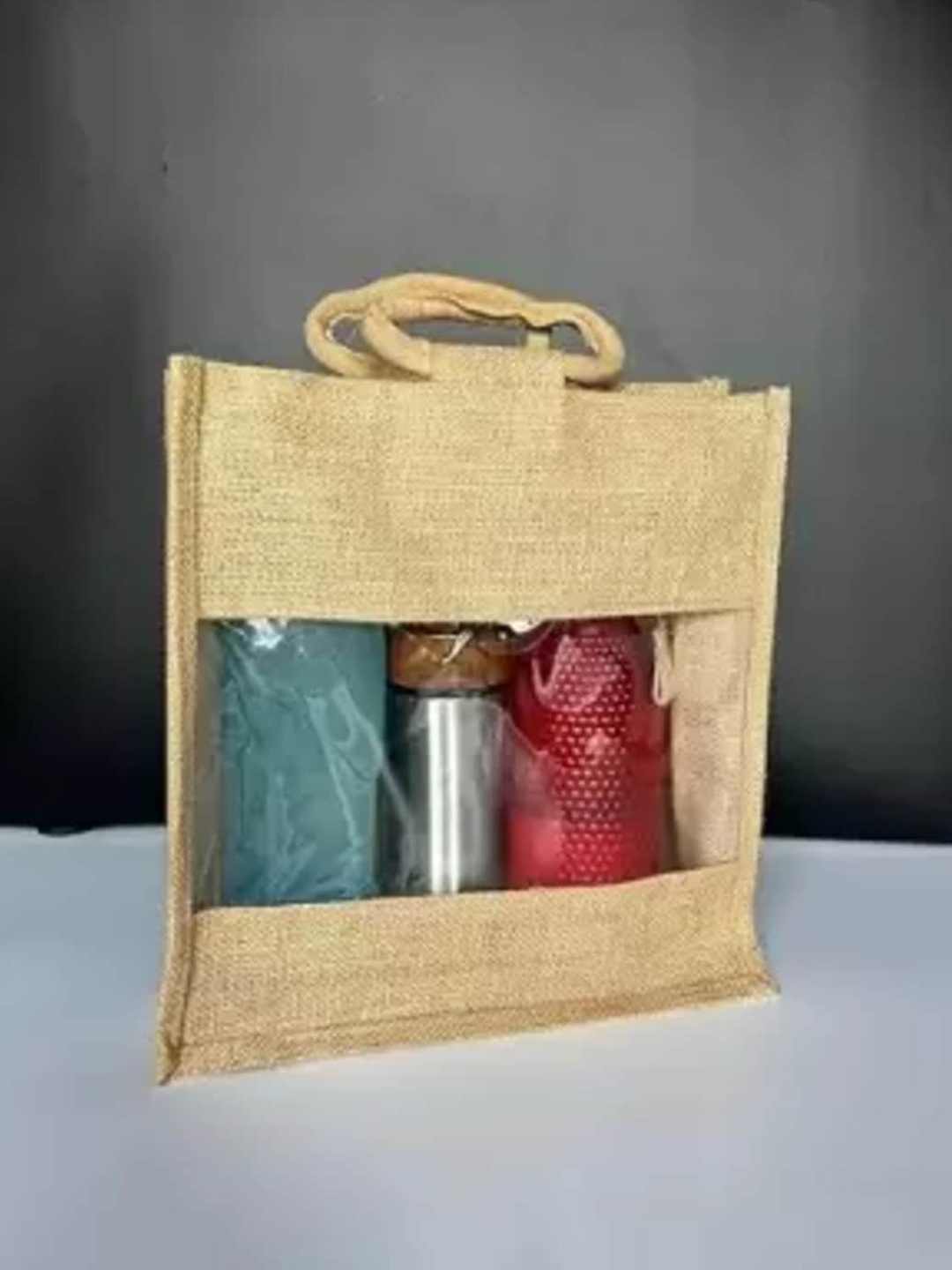 

Satyam Kraft Set Of 4 Jute Party Bags, Brown