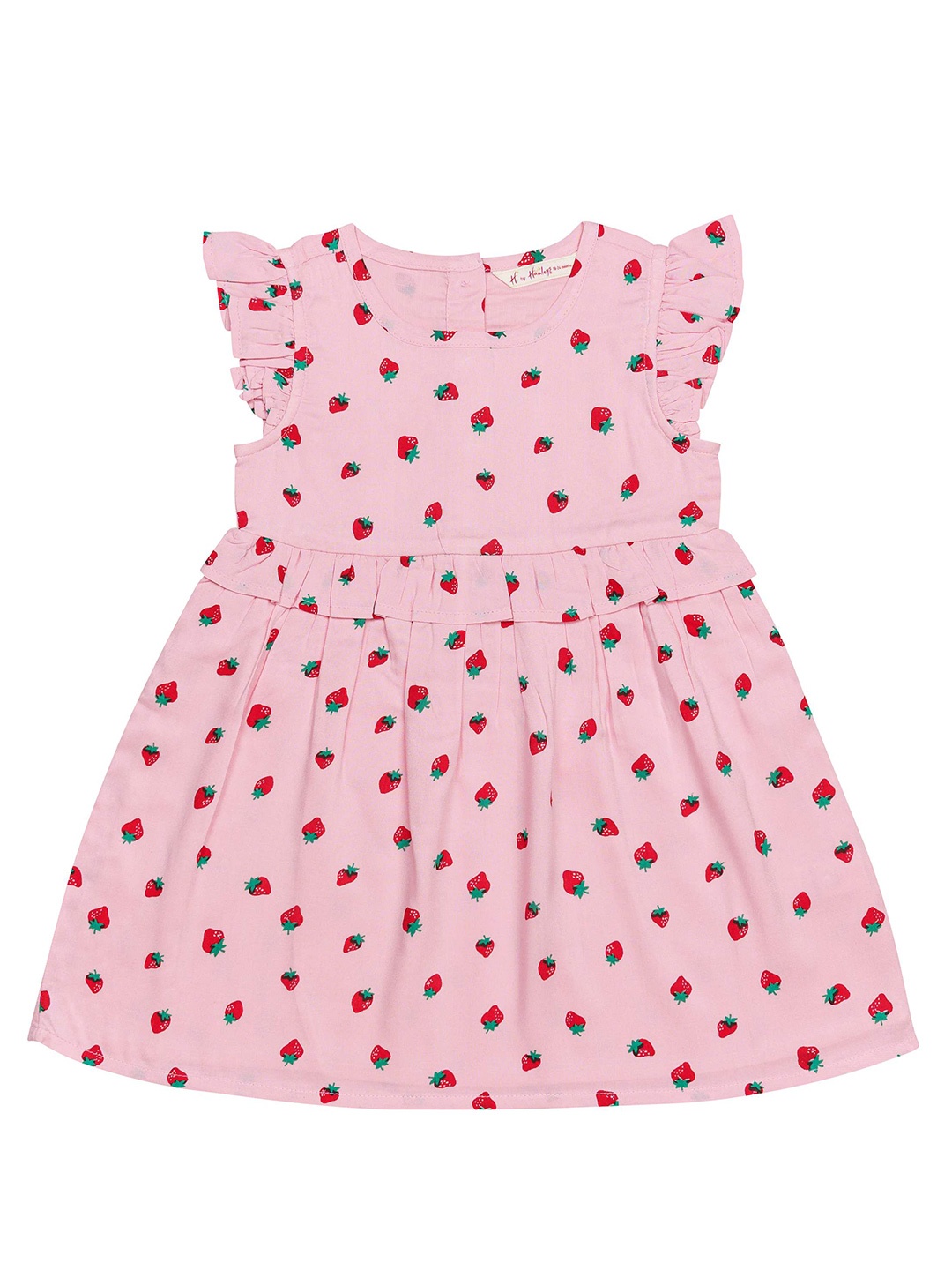 

H By Hamleys Girls Conversational Print A-Line Dress, Pink