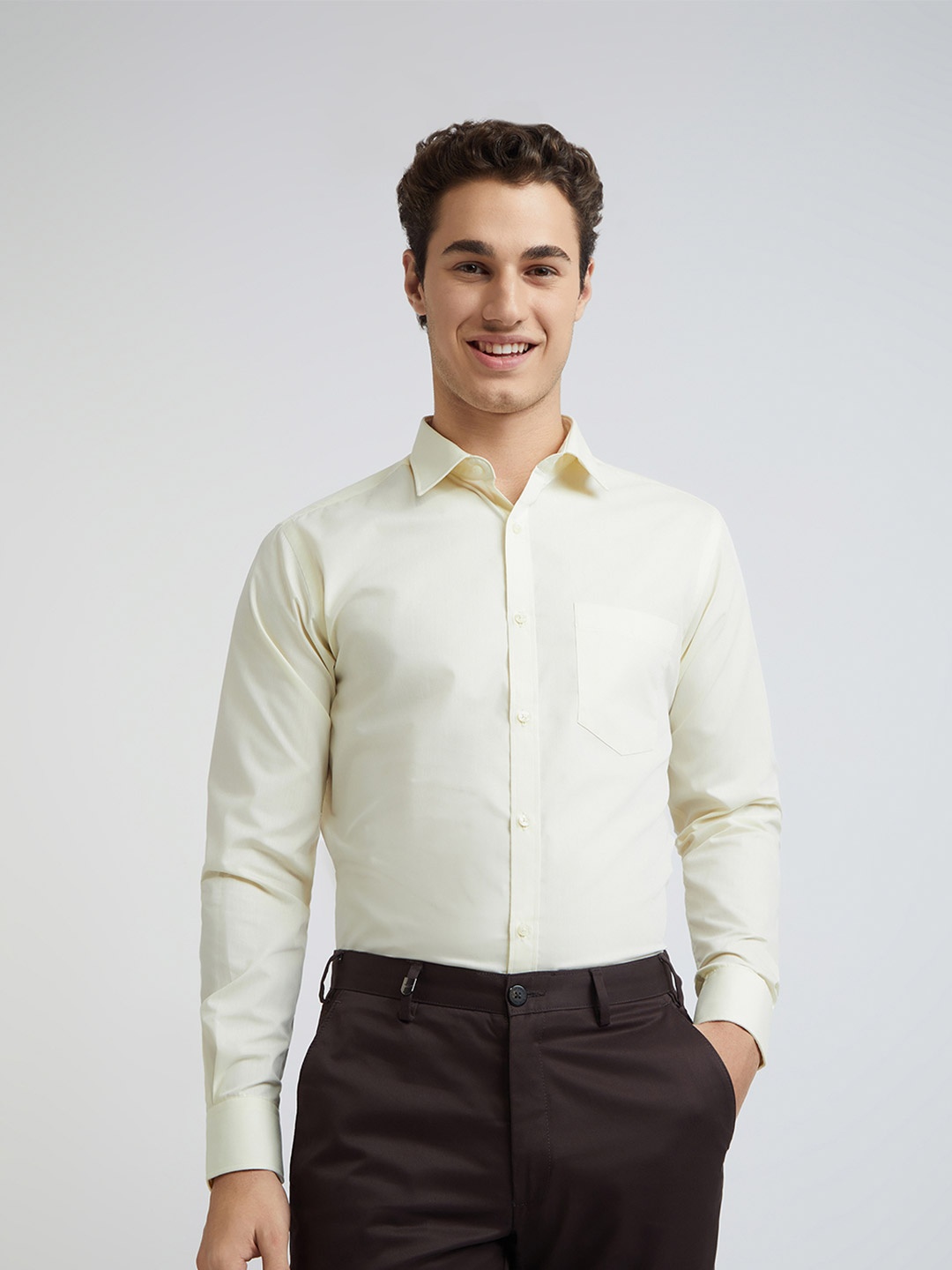 

Park Avenue Slim Fit Formal Shirt, Yellow
