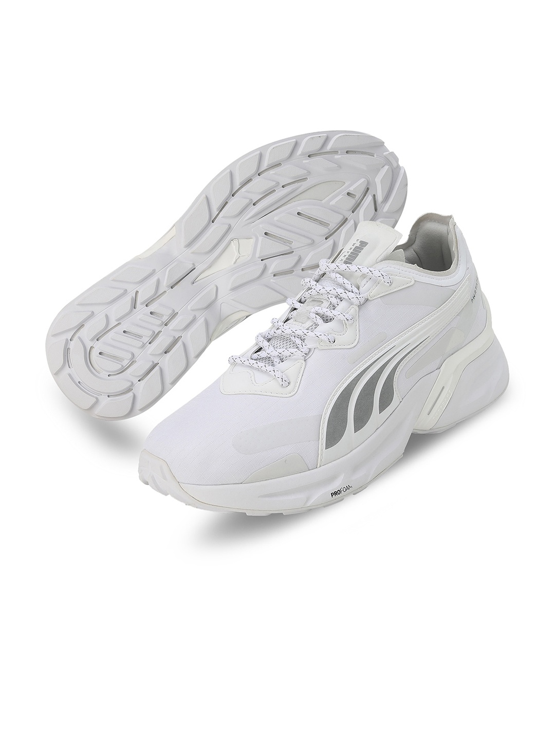 

Puma Men Pwrframe Aerogram Reflective Sneakers, White