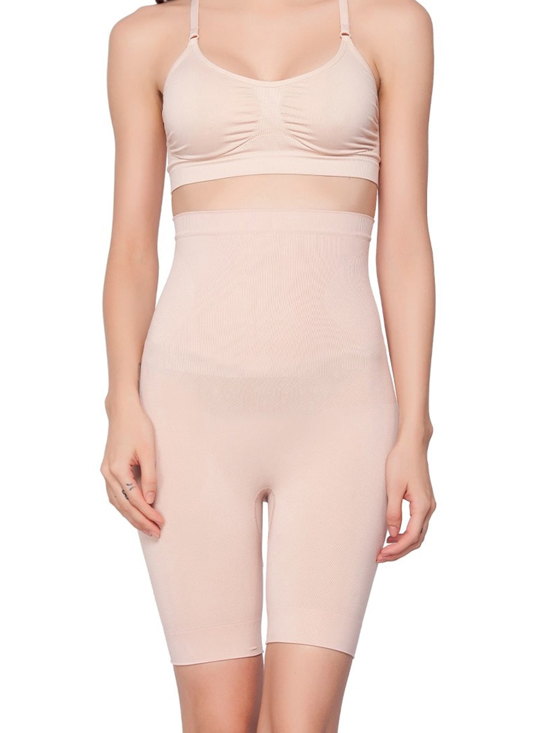 

FiveFlag High-Waist Tummy & Thigh Shapewear, Beige