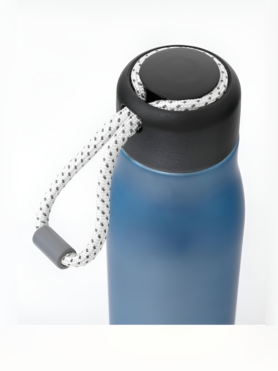 

Kuber Industries Blue & Black Stainless Steel Solid Water Flask 550ml
