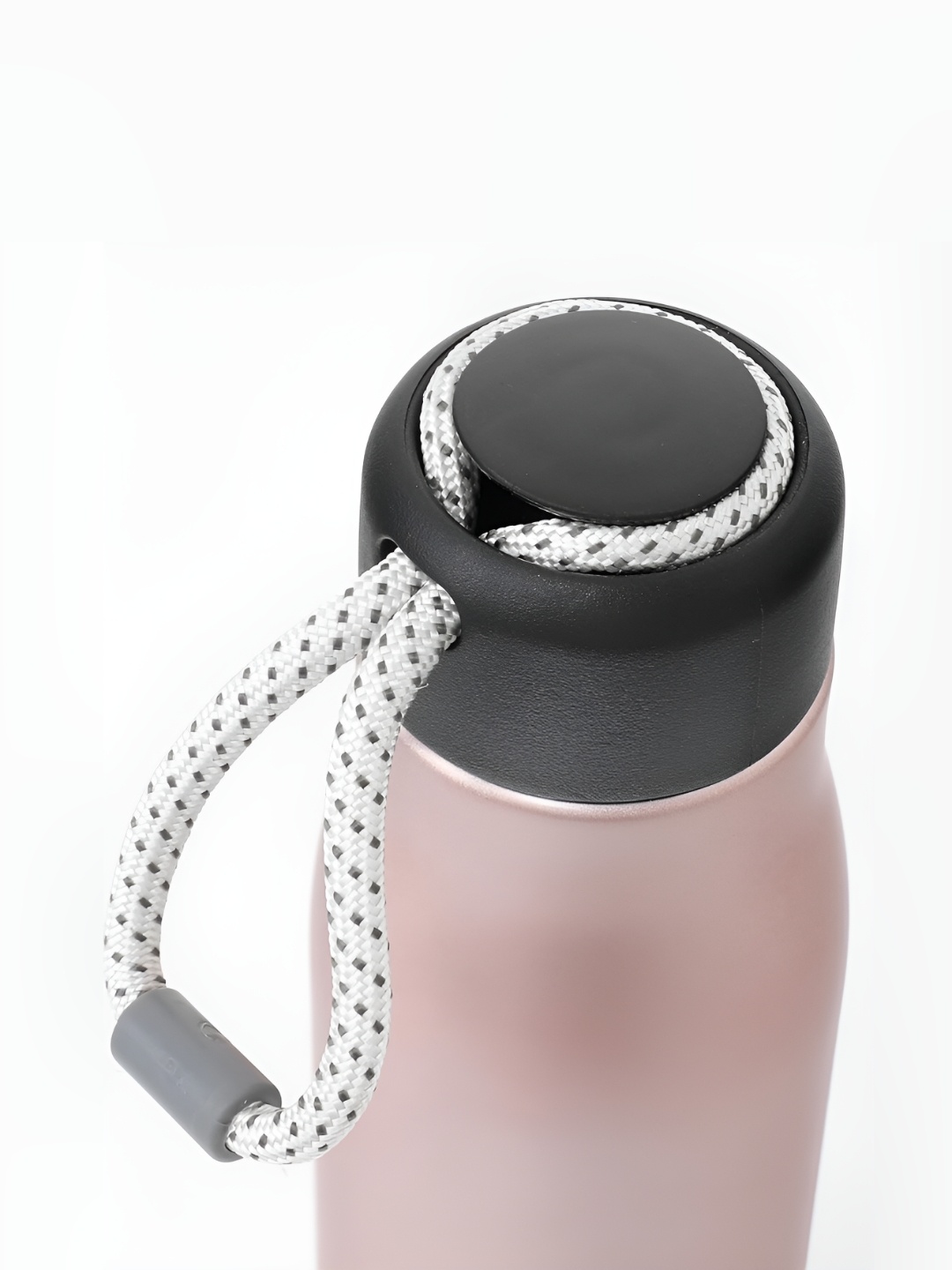 

Kuber Industries Pink & Black Stainless Steel Solid Water Flask 550ml