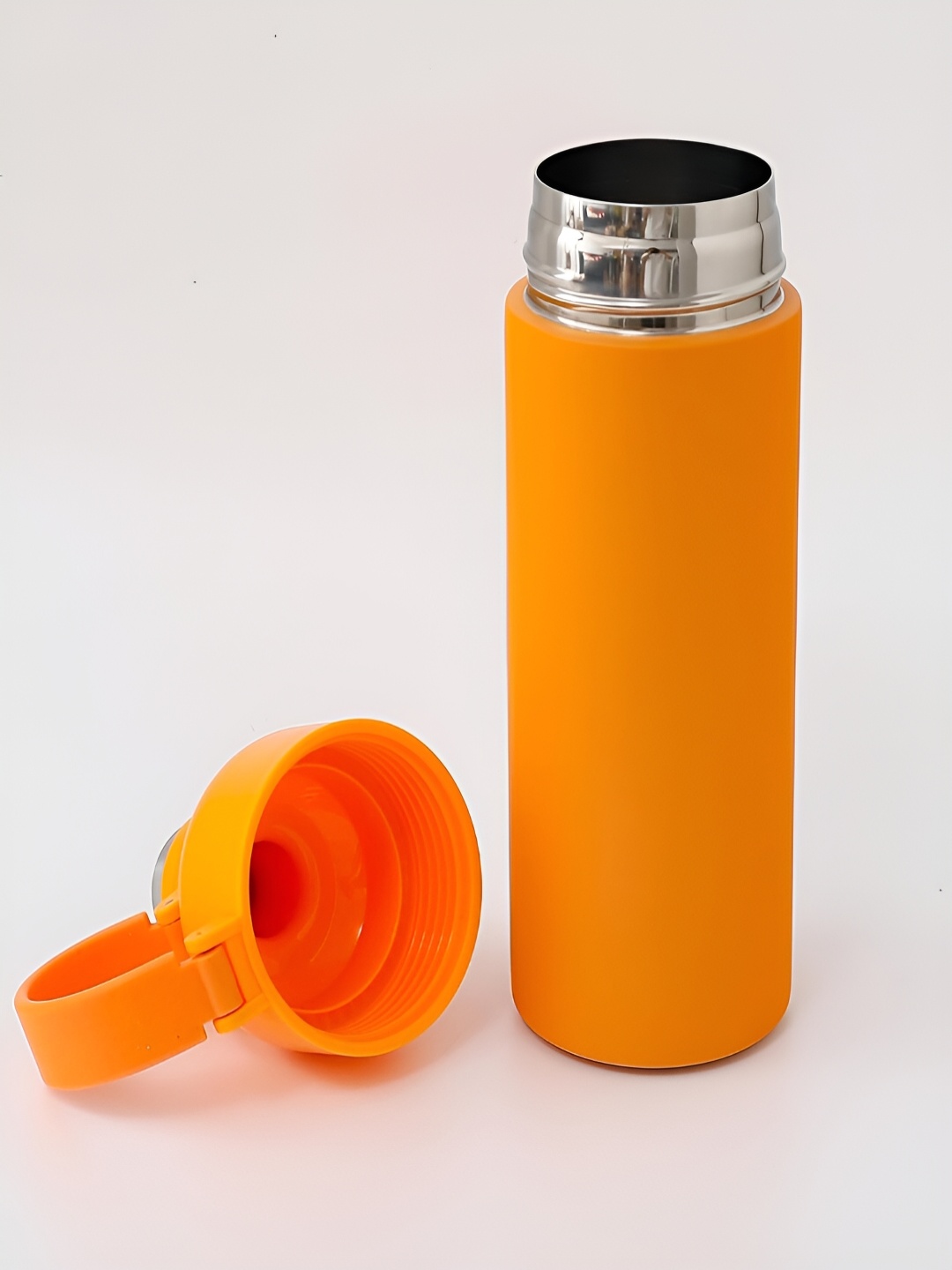 

Kuber Industries Orange Single Stainless Steel Solid Water Flask 500ml