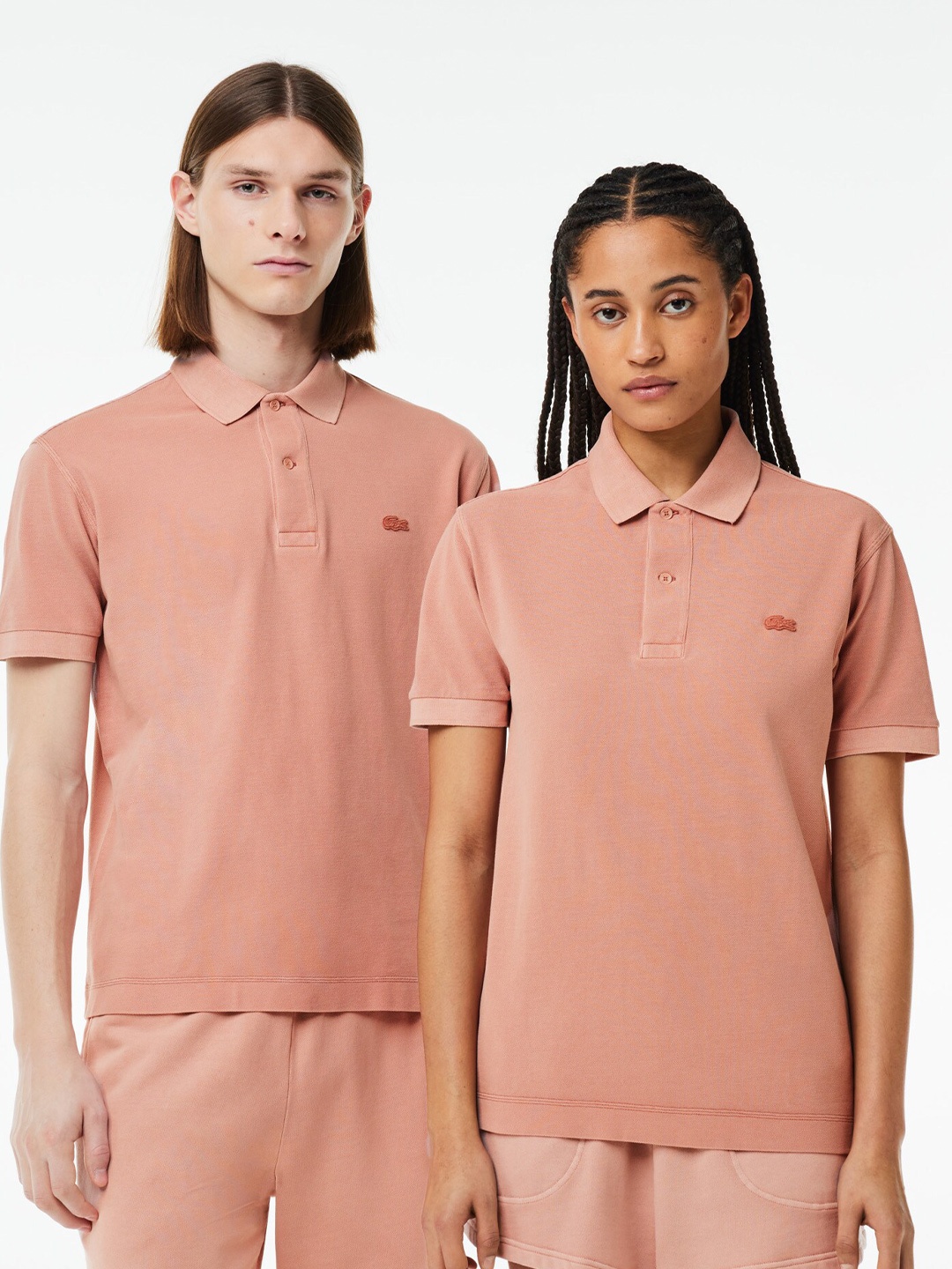 

Lacoste Unisex Classic Fit Cotton Pique Polo Shirt, Pink