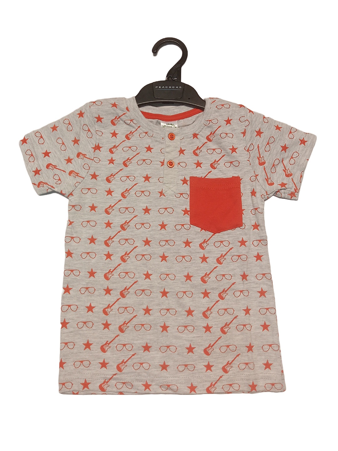 

BAESD Boys Conversational Printed T-shirt, Orange