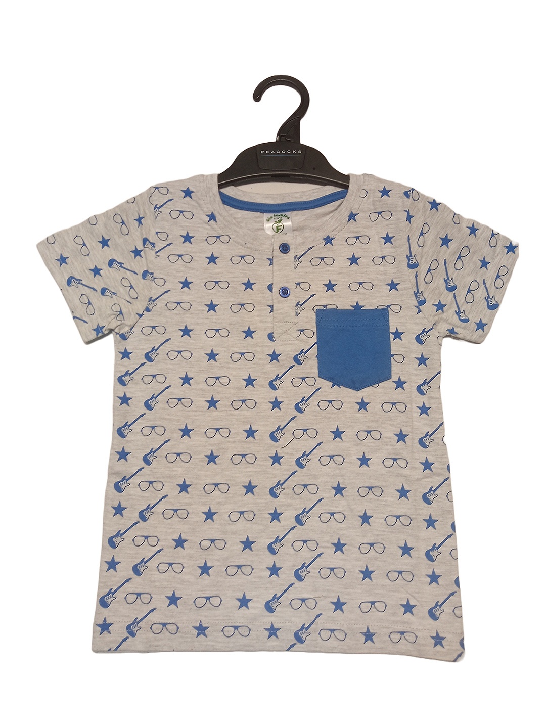 

BAESD Boys Conversational Printed T-shirt, Blue