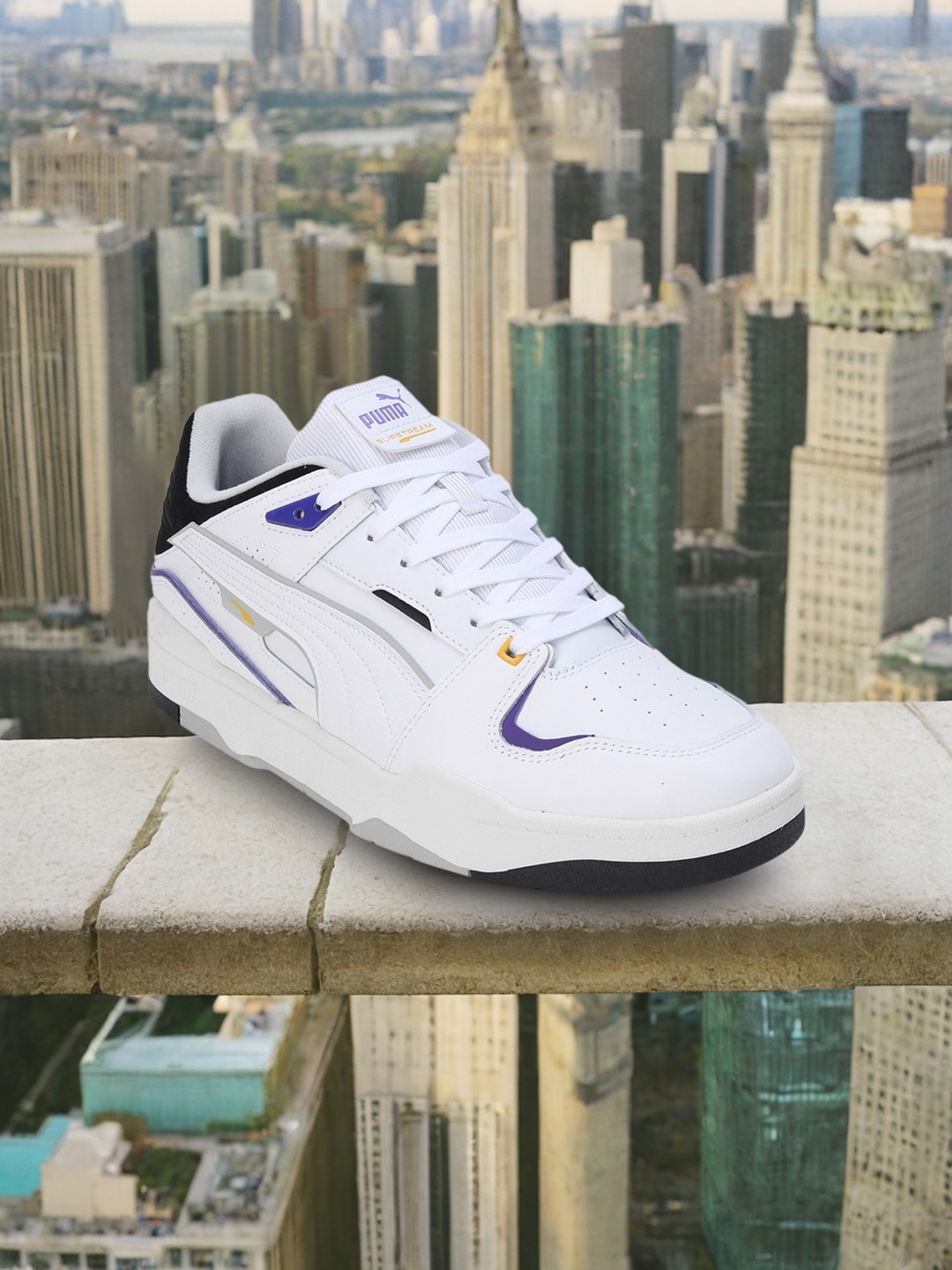 

Puma Unisex Slipstream Bball Sneakers, White
