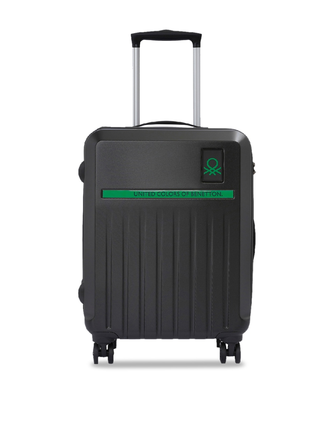 

United Colors of Benetton Cobalt Unisex Hard Sided Cabin Trolly Bag, Black