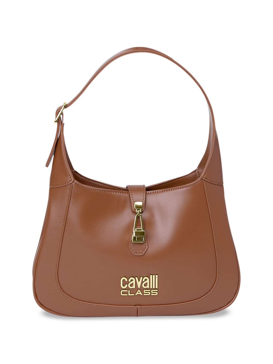 

Cavalli Class Simeto Structured Hobo Bag, Brown