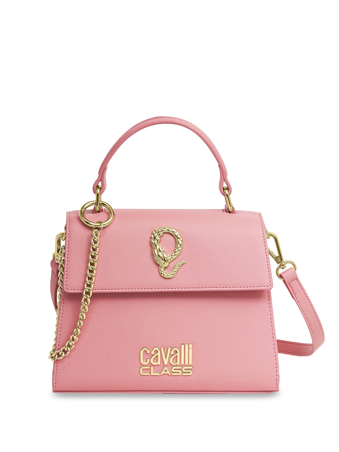 

Cavalli Class Structured Handheld Bag, Pink