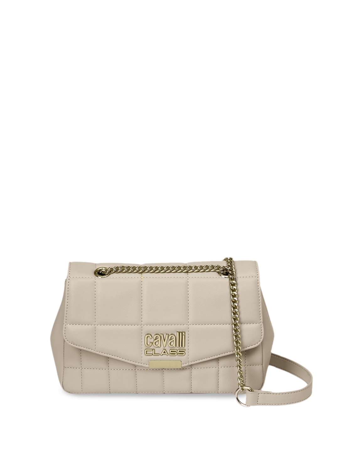 

Cavalli Class Structured Sling Bag, Beige