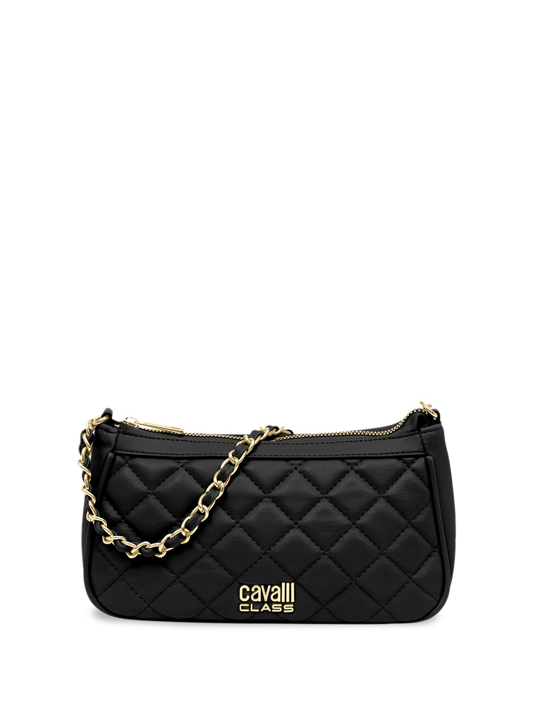 

Cavalli Class Textured Bowling Handheld Bag, Black