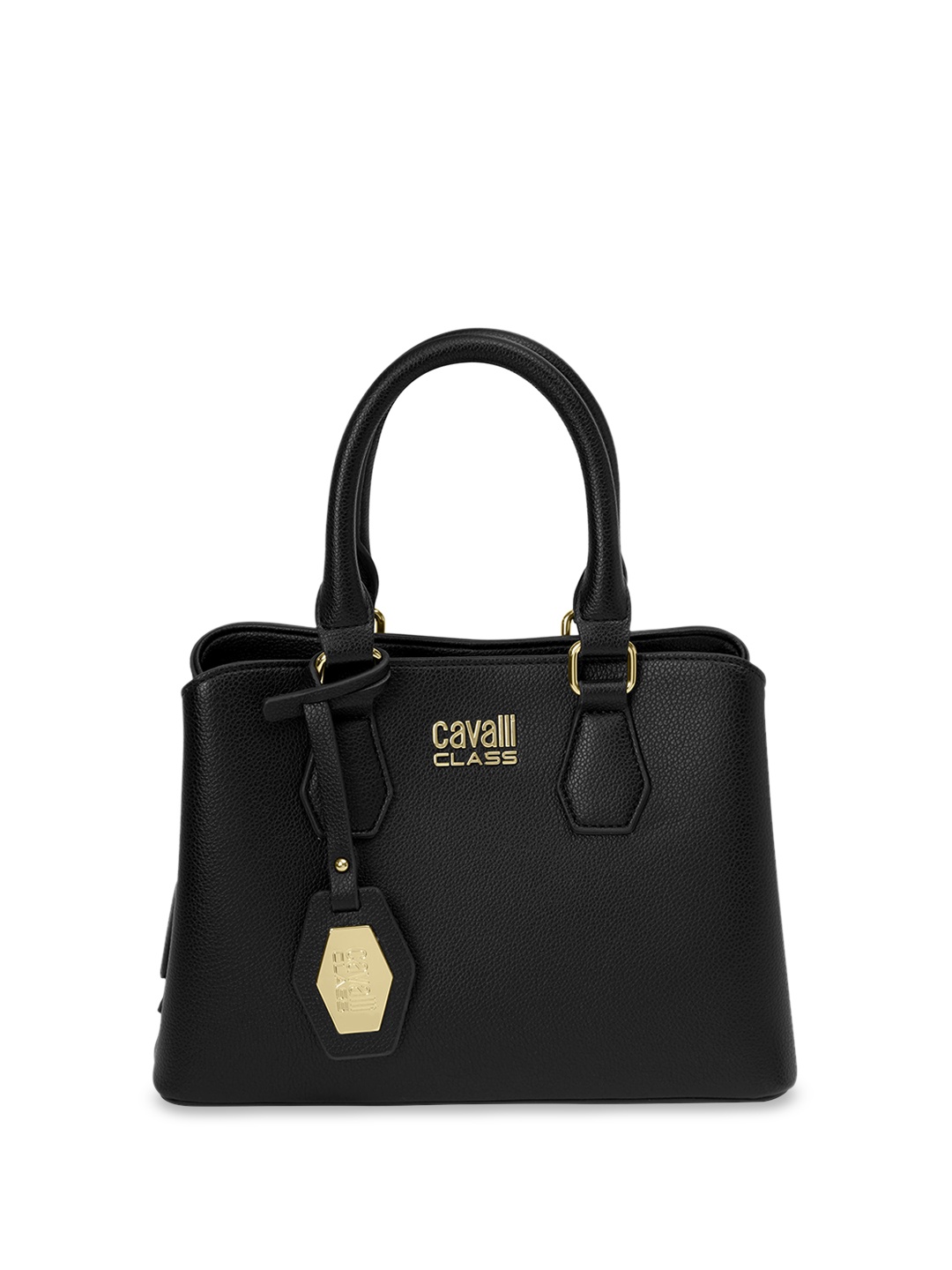 

Cavalli Class Structured Handheld Bag, Black