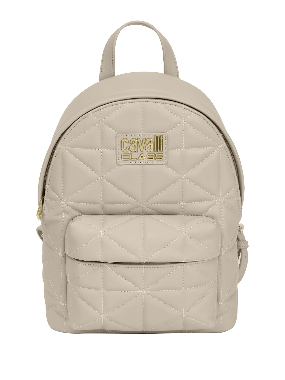 

Cavalli Class Women Quilted Backpack, Beige