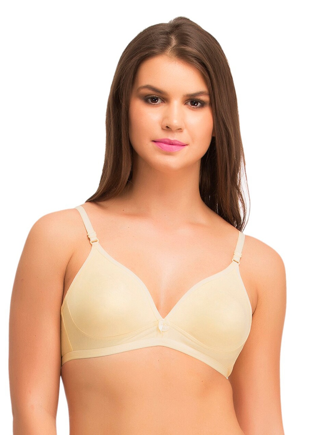 

Clovia Non Padded Cotton Everyday Bra - Half Coverage, Beige