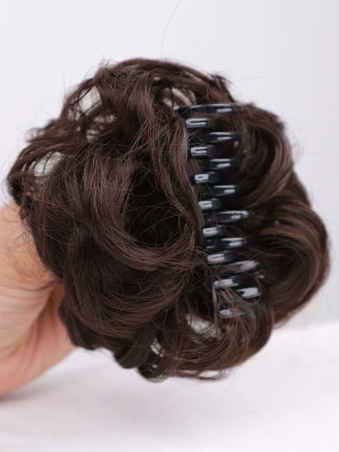 

VAGHBHATT Messy Curly Bun Hair Extensions - Black 15