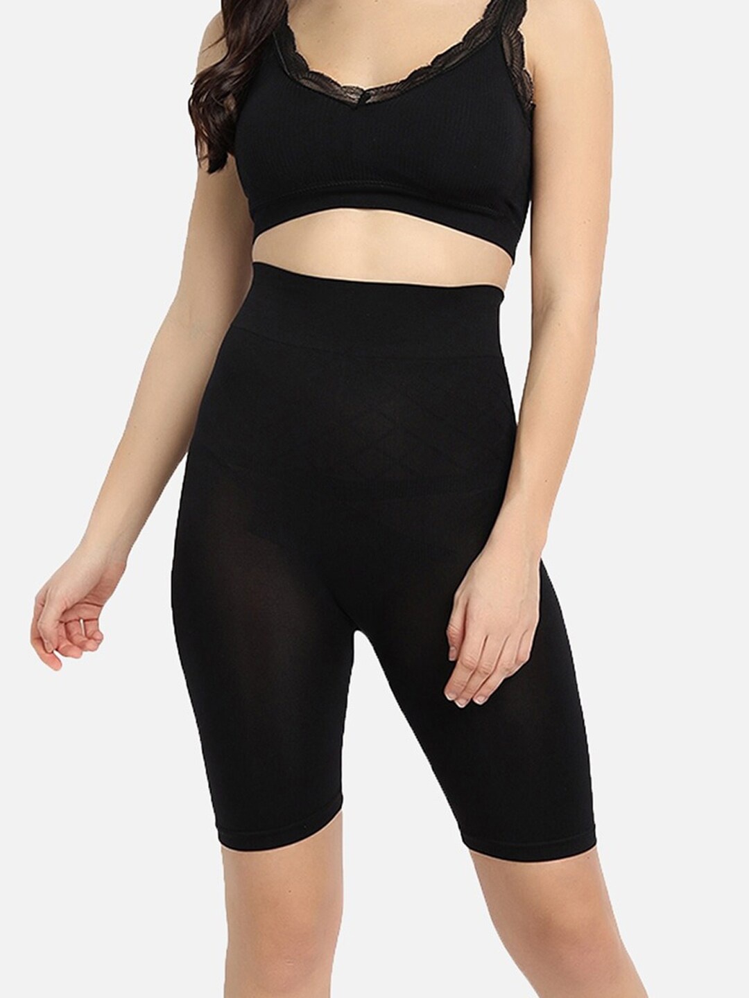 

FiveFlag High-Waist Tummy & Thigh Shapewear, Black