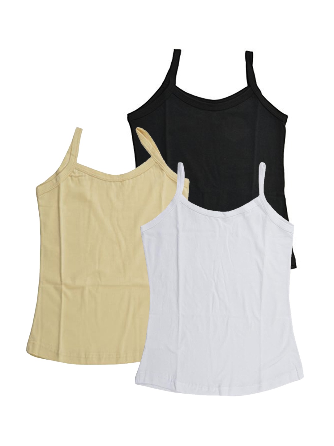 

BAESD Girls Pack Of 3 Assorted Cotton Camisoles