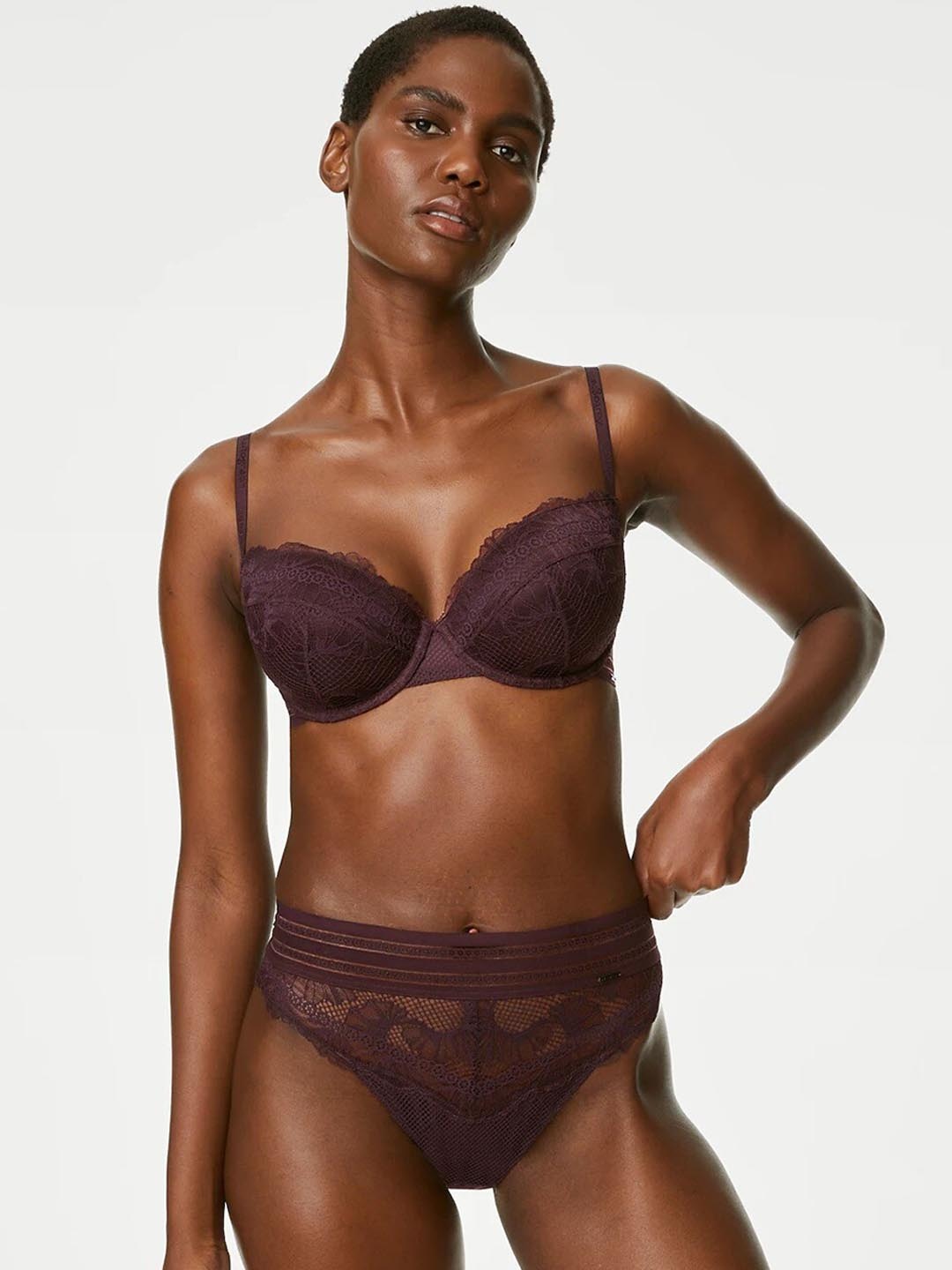 

Marks & Spencer Mid Rise Hipster Briefs, Purple