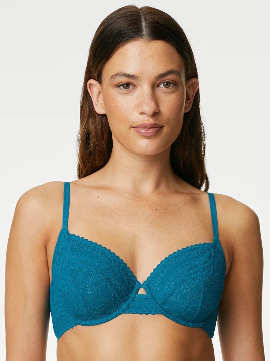 

Marks & Spencer Full Coverage Underwired Bra All Day Comfort, Turquoise blue