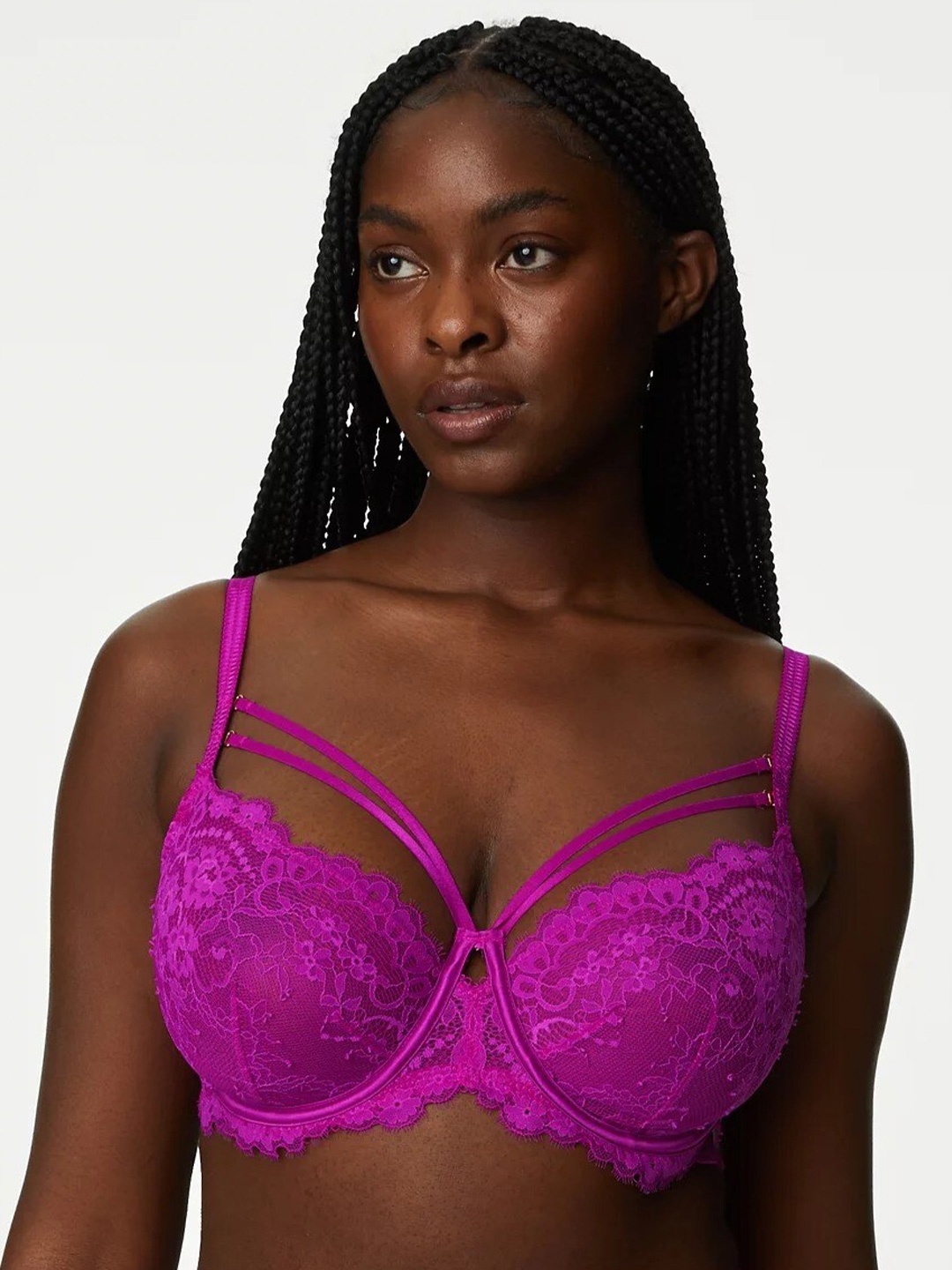 

Marks & Spencer Full Coverage Underwired Bra All Day Comfort, Magenta