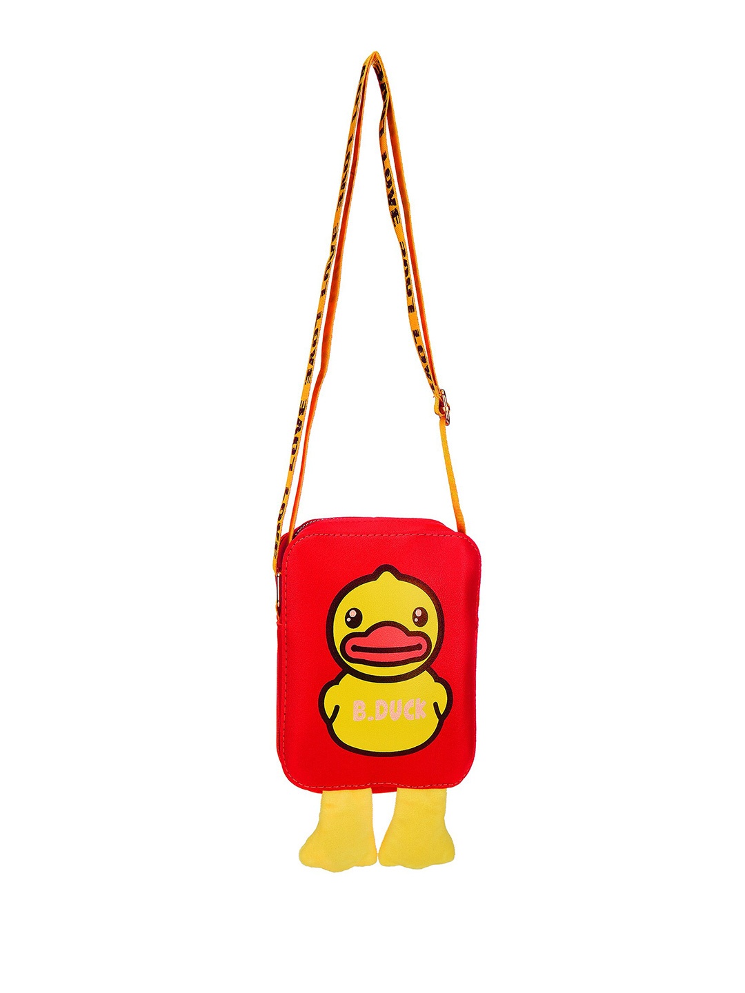 

Kids On Board Girls Duck Printed Sling Bag, Red