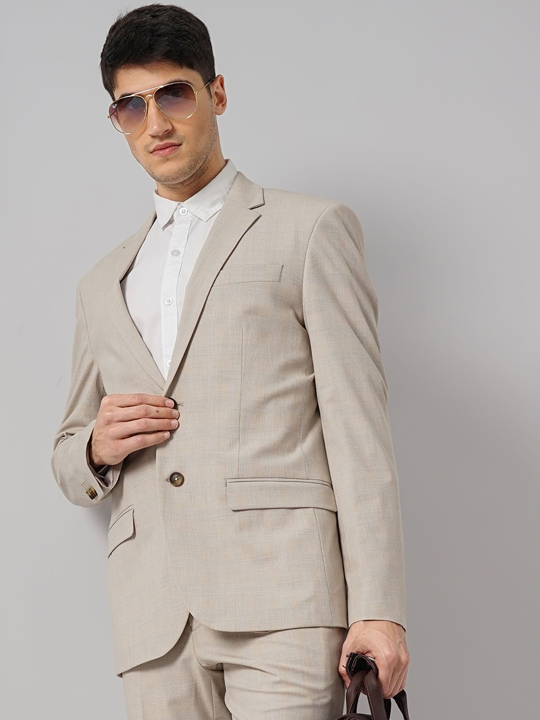 

Celio Single Breasted Blazers, Beige