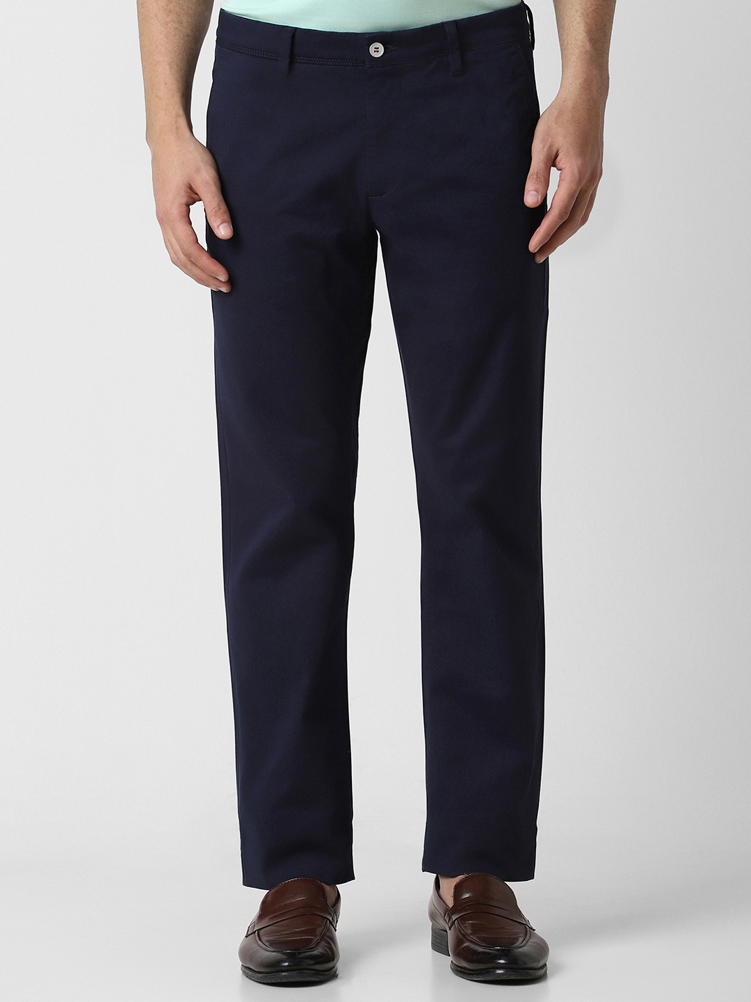 

Van Heusen Sport Men Slim Fit Cotton Trousers, Navy blue